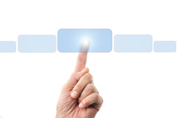 Button drücken - touchscreen interface
