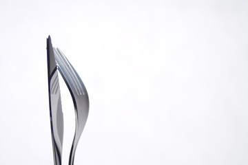 gabel messer stehend