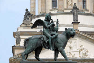 Fototapeta premium Engel mit Lyra