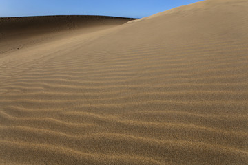 Sanddünen von Maspalomas auf den kanarischen Inseln von Spanien