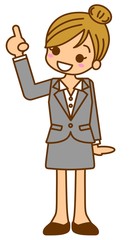 ビジネスウーマン ＯＬ イラスト