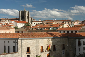 Fototapeta na wymiar panorama of Avila - northern Spain