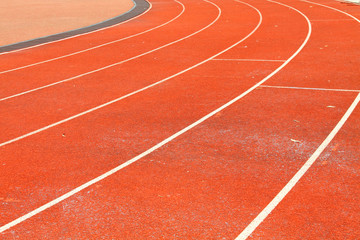 Fototapeta premium Running track lanes for athletes