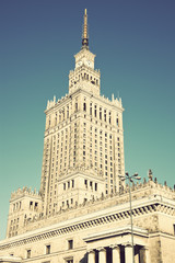 Fototapeta na wymiar Palace of Culture and Science in Warsaw
