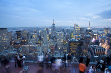 Empire State Building and New York Skyline