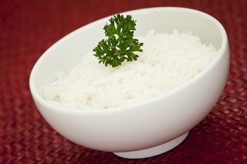Bowl of white rice