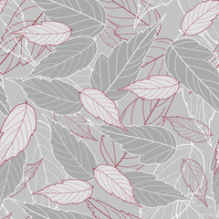 Seamless with leaves.