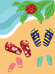 Sea beach,vector