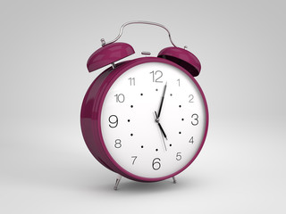 relogio de alarme roxo