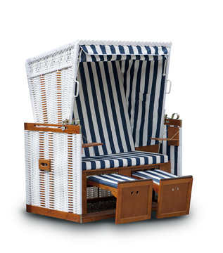 Strandkorb freigestellt