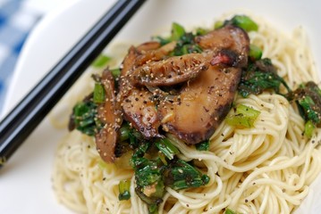 Macro of Chinese style dish