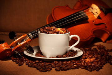 coffee and violin