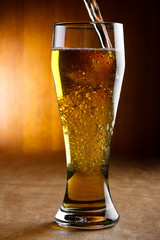 pouring beer