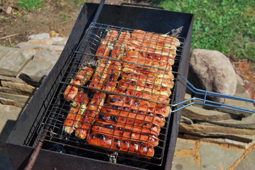 Barbecue sausages