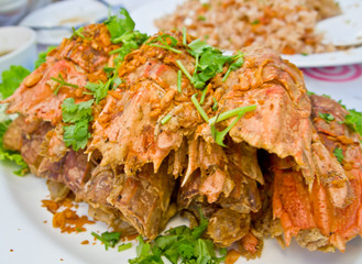 Fried rock lobster, Thailand