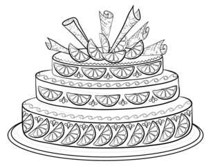 Holiday pie, contour