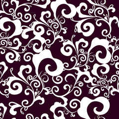 Dark purple damask