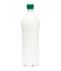 Bottle from white plastic