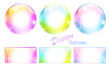 Design multicolored button set