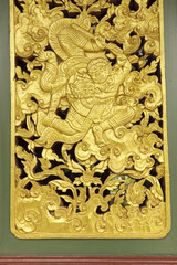 Thai wood carvings
