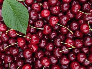 sweet red cherry background