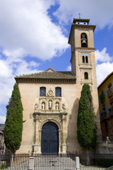 Santa Ana - Plaza Nueva - Granada - Spanien