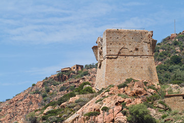 tour genoise corse du village de porto