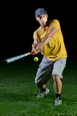 Baseballspieler im Schlag © Stefan Schurr