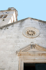 Church in Cavtat a beautiful town by the sea in Croatia
