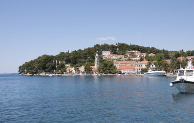 Fototapeta premium Cavtat a beautiful town by the sea in Croatia