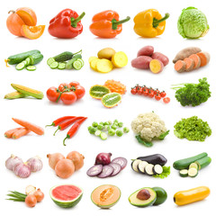 mega set of 30 different vegetables