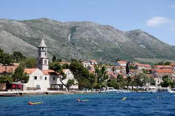Fototapeta na wymiar Cavtat a beautiful town by the sea in Croatia