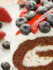 Berry roulade