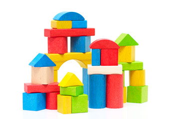 Wooden building blocks