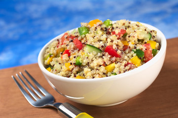 Delicious vegetarian quinoa salad