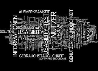 Fototapeta premium Usability Benutzerfreundlichkeit