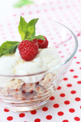 Yogurt and muesli