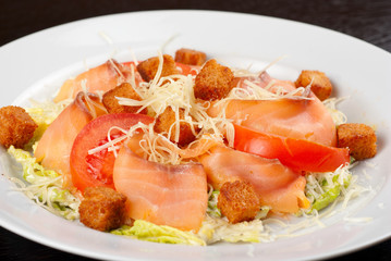 smoked salmon filet salad