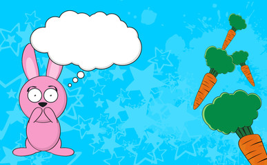 bunny cartoon silence background