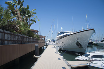 Luxury Yacht at the pontoon - 33229177