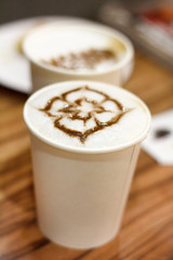cappuccino in the coffee-shop