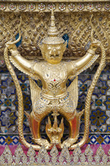 Golden garuda sculpture at Royal Palace, Bangkok,Thailand #1