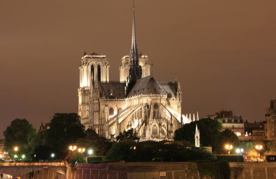 Fototapeta Notre Dame de Paris - la nuit