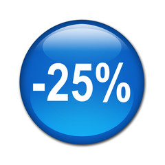 Boton brillante descuento -25%