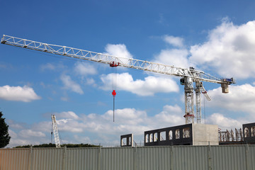 Industrial Crane at the construction site