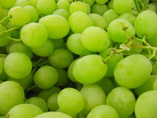 White grapes, uva blanca.