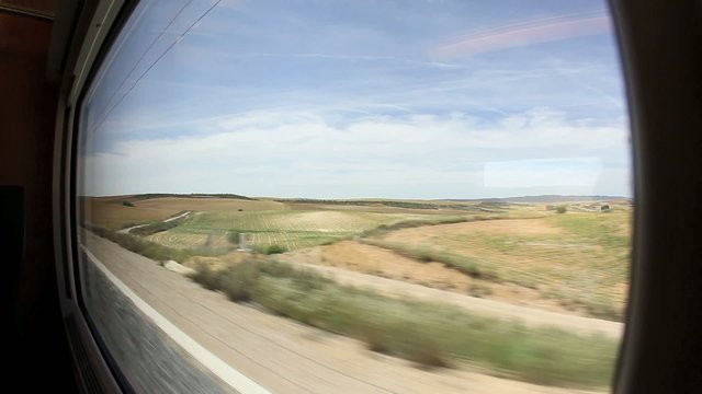 Paisaje desde el tren