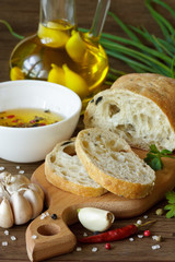 Fresh ciabatta.