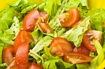 Chopped Red Tomato whit salad