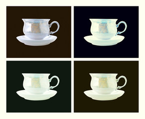 Retro style coffee cup